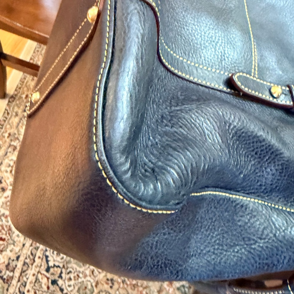 Dooney and Burke, Navy Smith, Florentine satchel - Picture 10 of 10